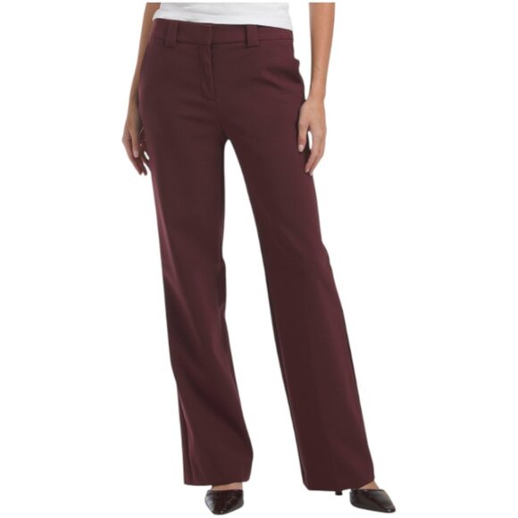 RACHEL ZOE Flare Leg Hook Bar Pants With Thick Belt Loops - Picture 1 of 2